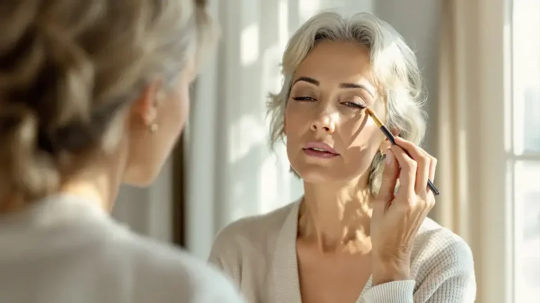 Na je 50e is de truc met de 4 punten om een hangend ooglid te liften vaak onbekend maar zeer effectief volgens een visagiste