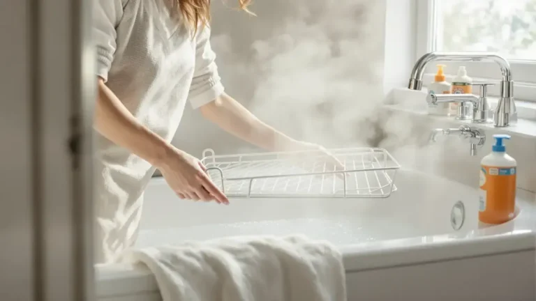 Met deze badkamertruc maak je ovenroosters in 30 minuten vlekkeloos schoon zonder schrobben of agressieve middelen