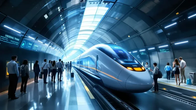 Onderzeese trein een onderschatte technologische doorbraak die twee continenten in enkele minuten zal verbinden