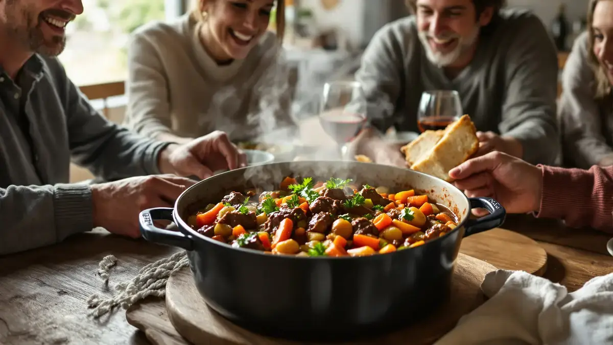 Stoofvlees recept om smakelijk te bereiden in een braadpan