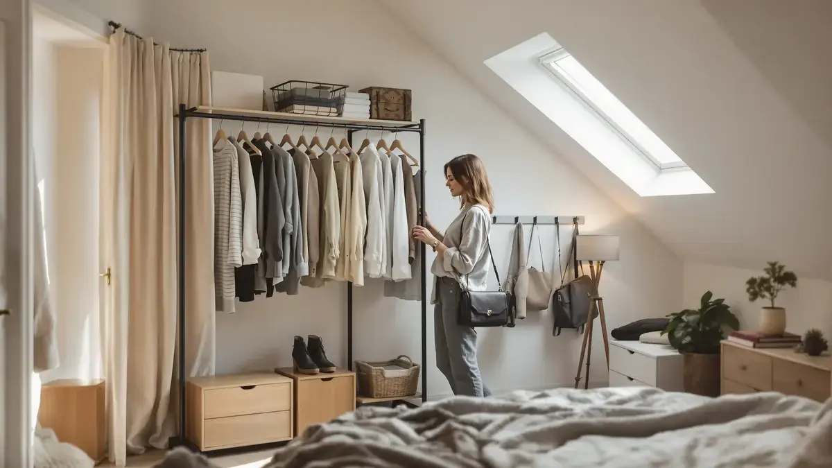 Deze 7 tips voor de slaapkamer helpen ruimte te besparen door een kast te vervangen