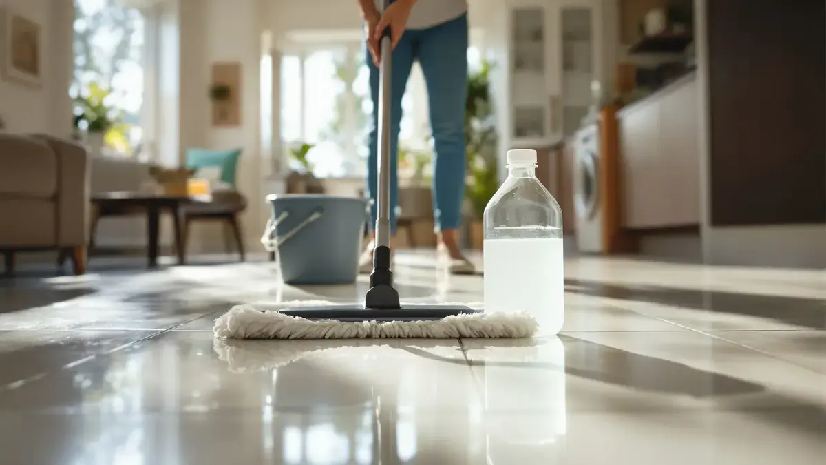 Voeg dit ingrediënt toe aan uw dweilwater om uw vloeren langer schoon te houden