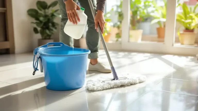 Voeg dit ingrediënt toe aan uw schoonmaakwater om uw vloeren langer schoon te houden